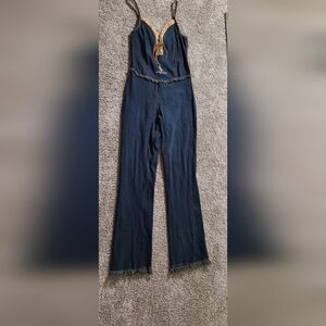 Rare Vintage Baby Phat Denim Jumpsuit Size M